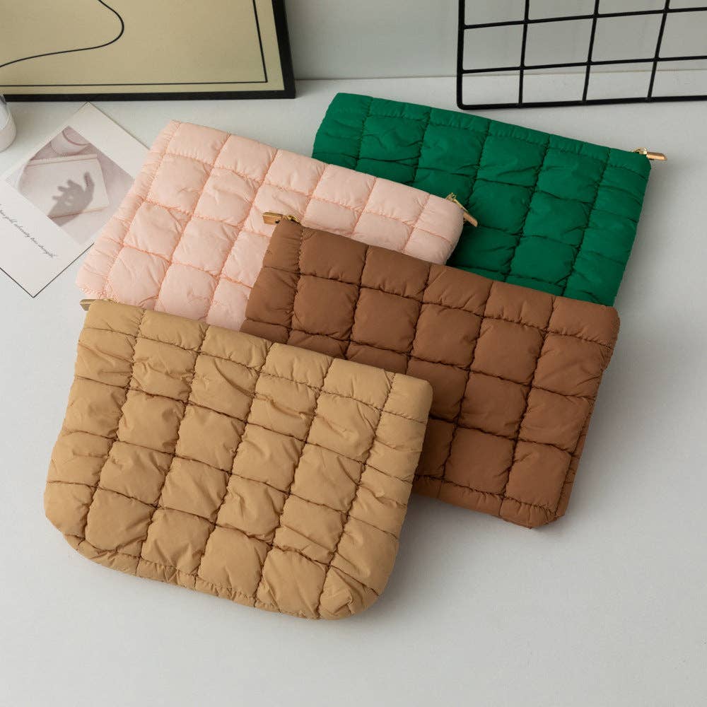 Gesteppte Puffer Clutch