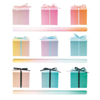 Geschenkpapier mit Farbverlauf