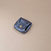 MiniLeder-Geldbörse mit Druckknopf