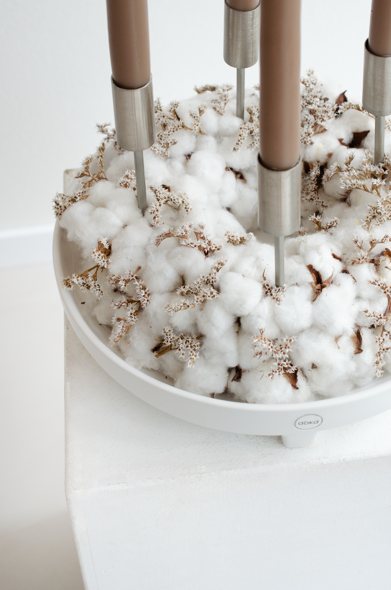 Workshop Adventskranz aus Baumwolle