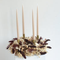 Kranz Advent mit Braun und Creme