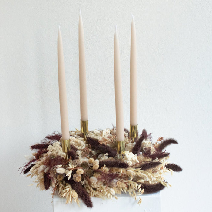Kranz Advent mit Braun und Creme