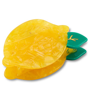 Haarklammer, Haarspange Zitrone