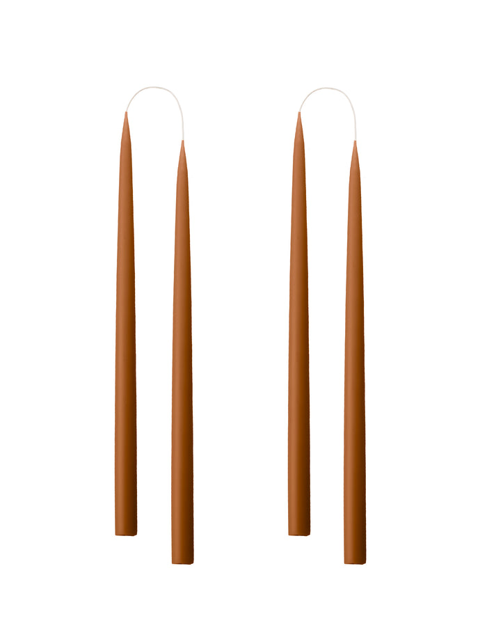 Stabkerzen 2er Set | terracotta