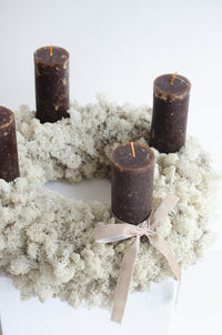 Adventskranz Islandmoos XXL | braun