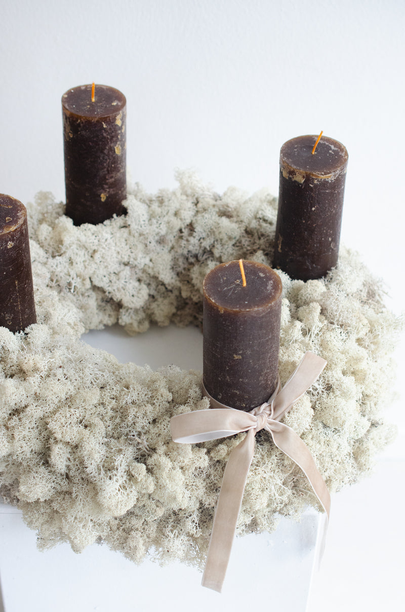 Adventskranz Islandmoos XXL | braun