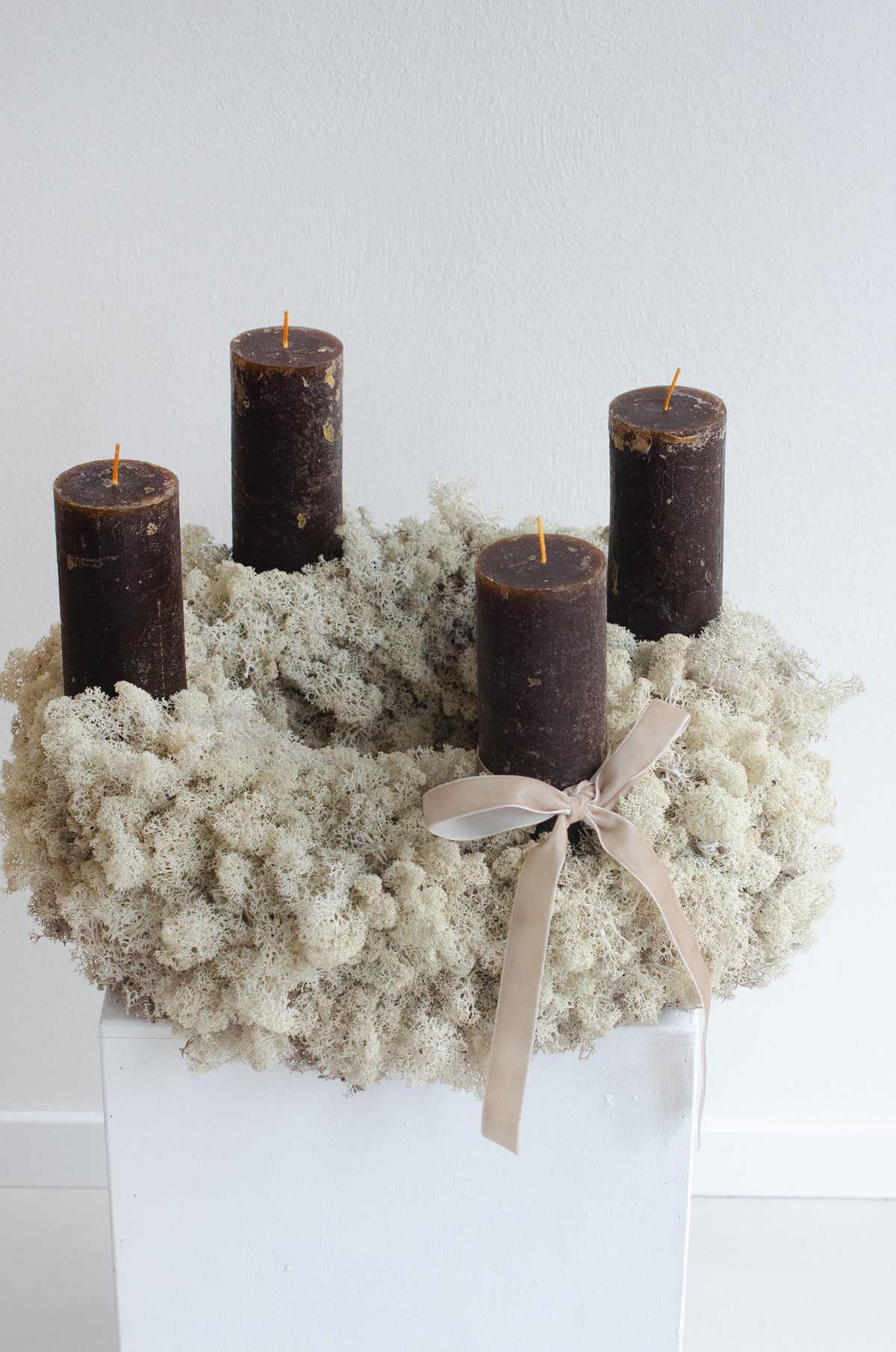 Adventskranz Islandmoos XXL | braun