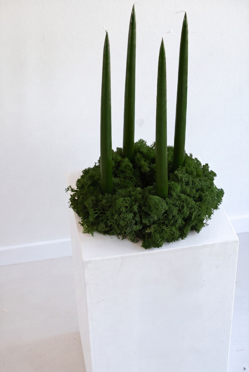 Adventskranz green velvet