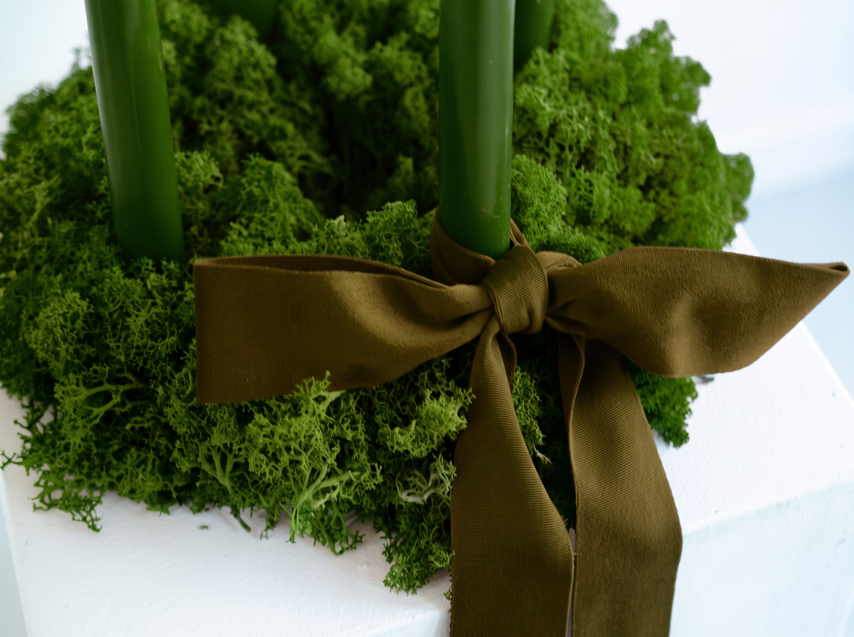 Adventskranz green velvet
