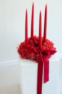 Adventskranz Red Velvet | rot