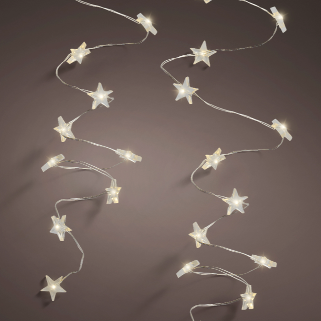 Mini Lichterkette mit Sternen