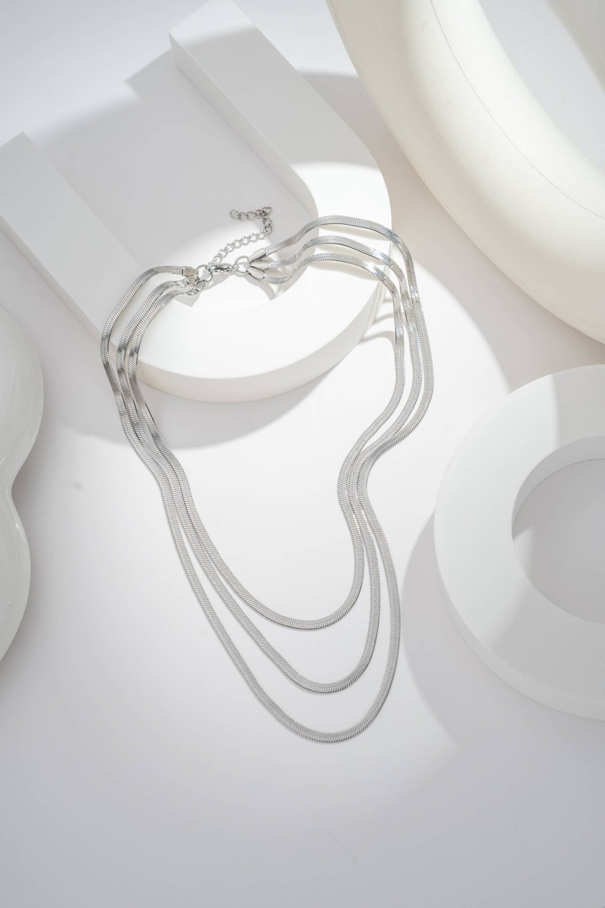 Trio Eleganz Halskette – Mehrreihiger