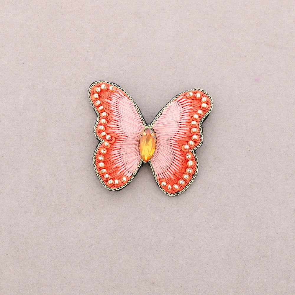 Schmetterlingsbrosche mit Pailletten