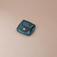 MiniLeder-Geldbörse mit Druckknopf