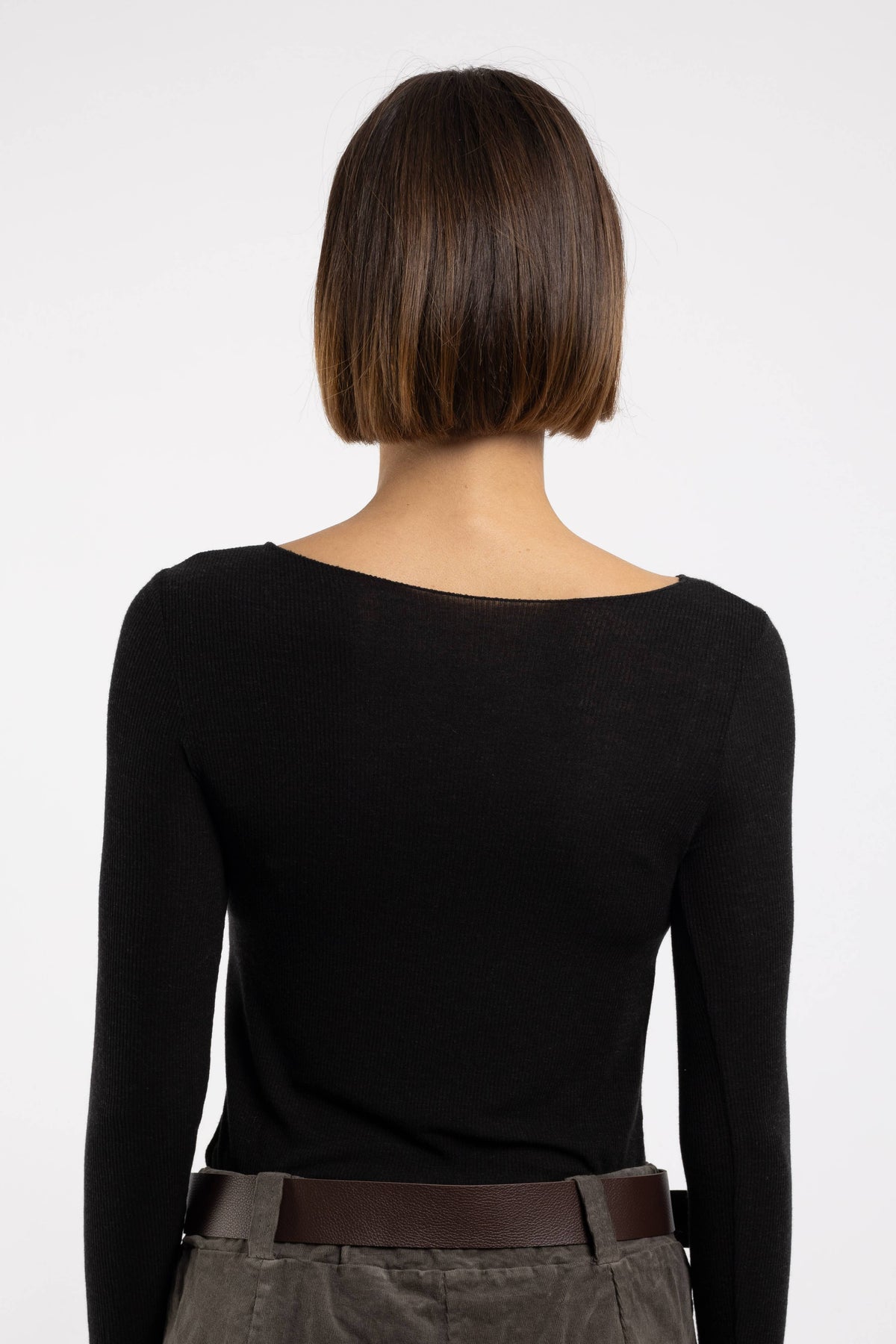 Feines Langarmshirt mit Kaschmir