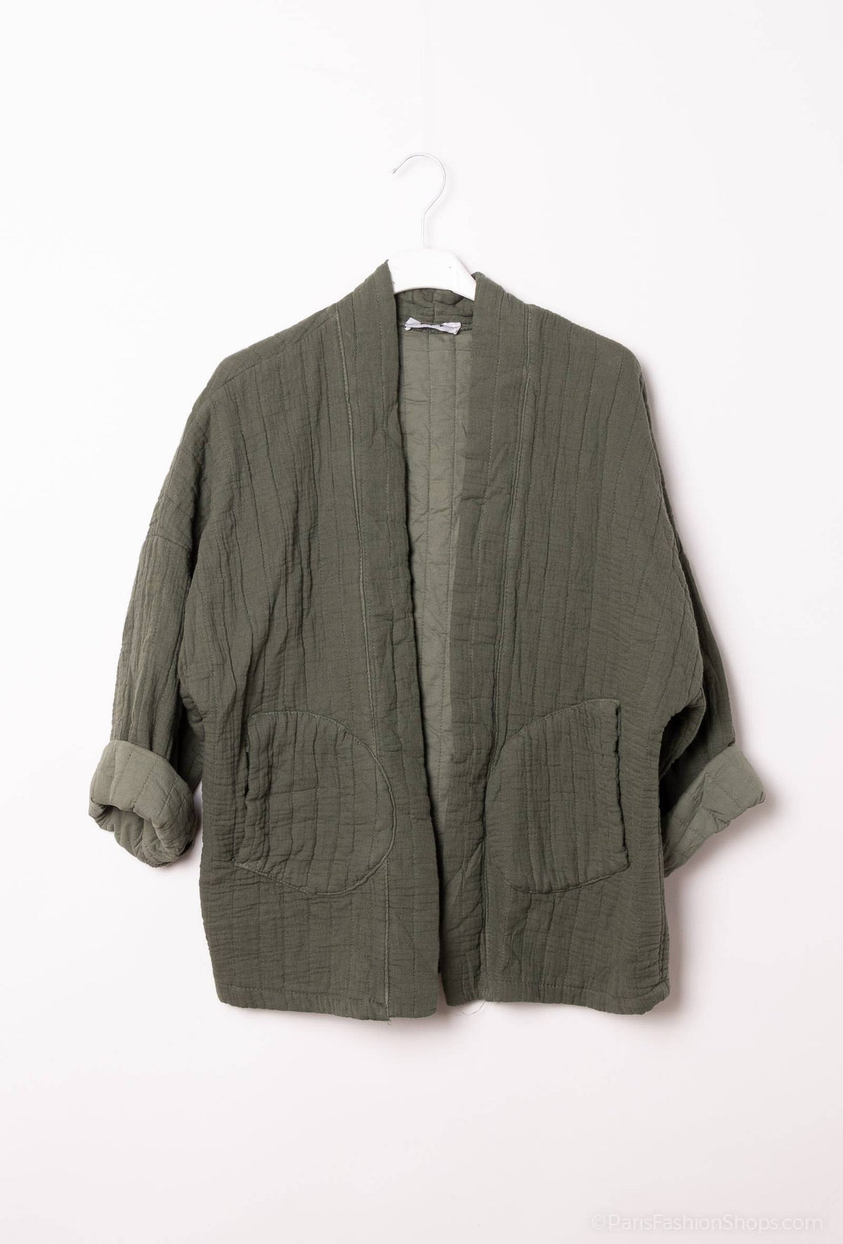 Gesteppte Kimono-Jacke