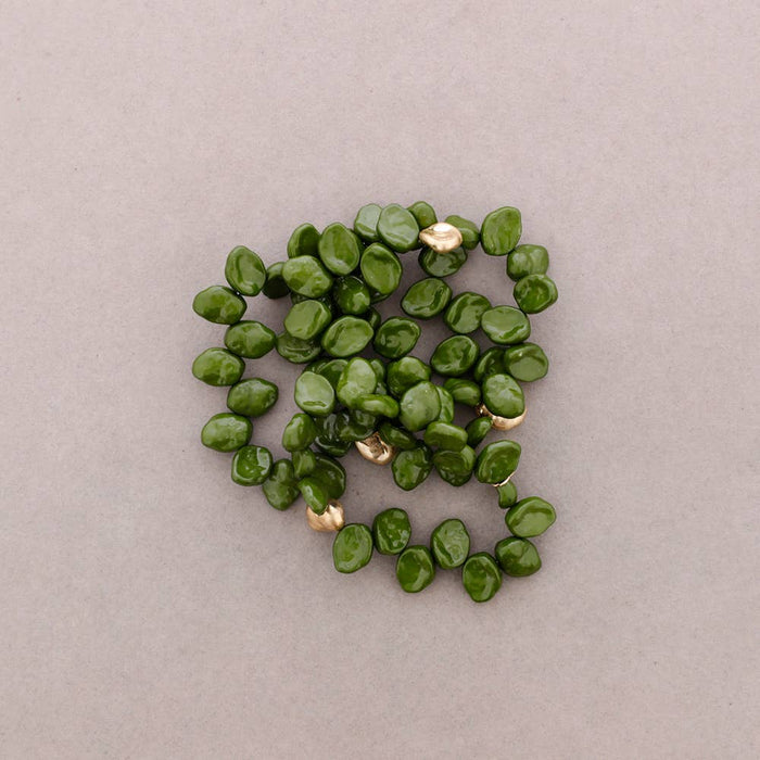 Armband mit grünen Perlen 4er Set