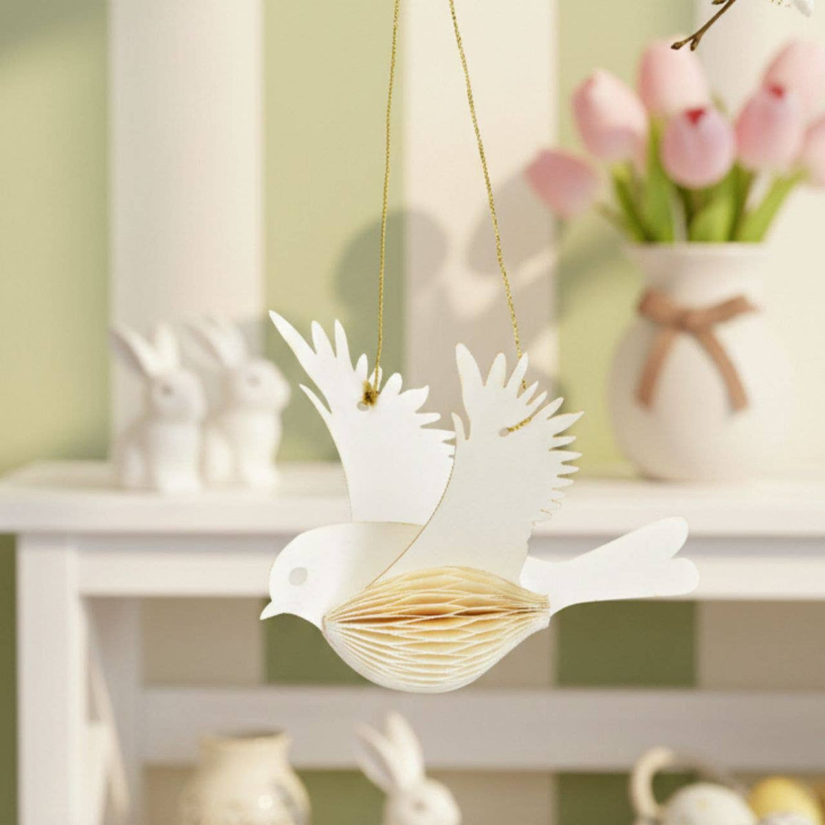 Vogel aus Papier, Osterdekoration