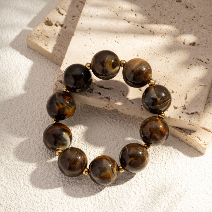 Armband Marmorierte Perlen