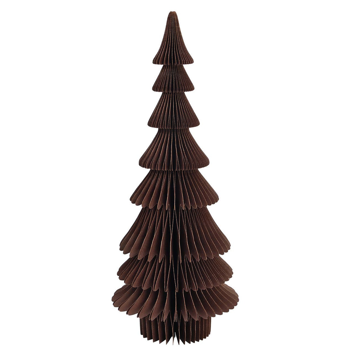 Tannenbaum aus Papier/Pappe Braun