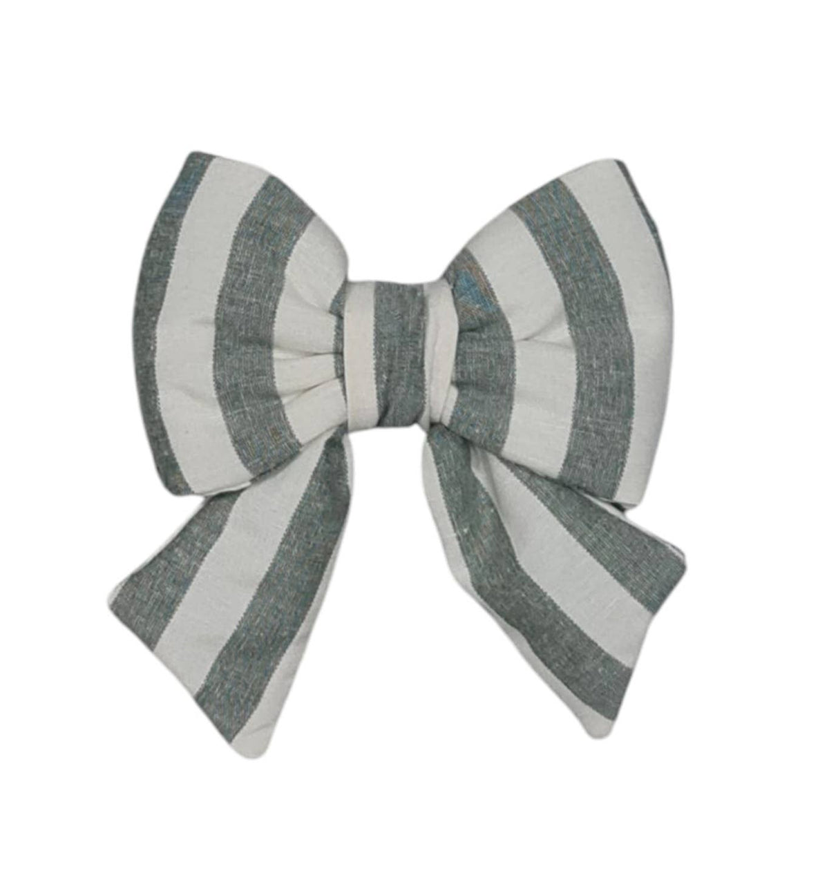 Gepolsterte Schleife aus Baumwolle mit Streifen | S