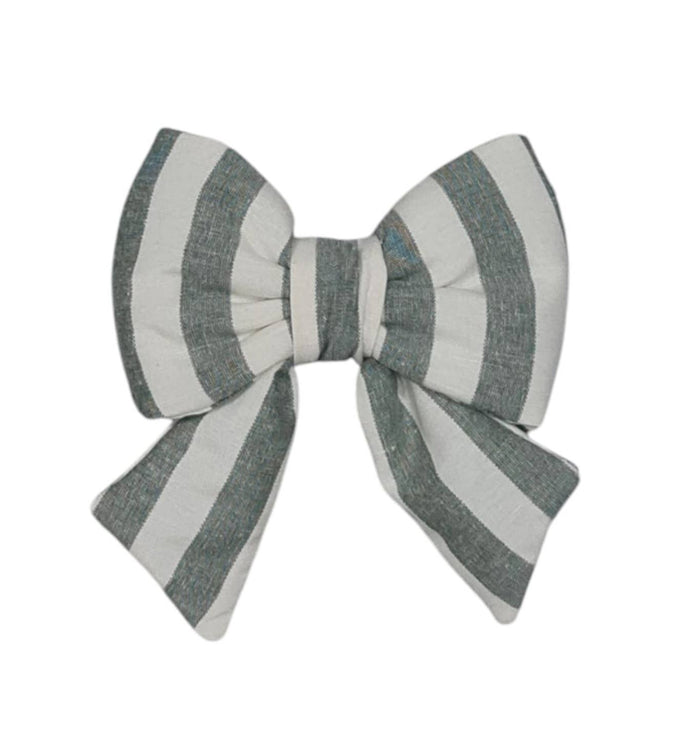 Gepolsterte Schleife aus Baumwolle mit Streifen | S