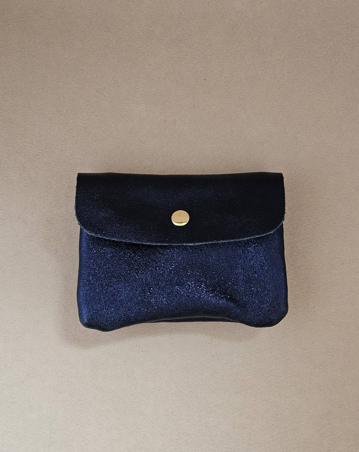 Portemonnaie aus Leder, metallic, Geldbörse