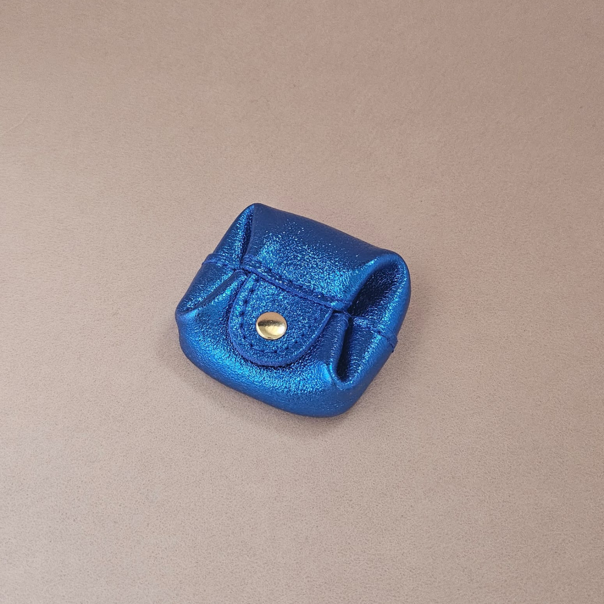 MiniLeder-Geldbörse mit Druckknopf