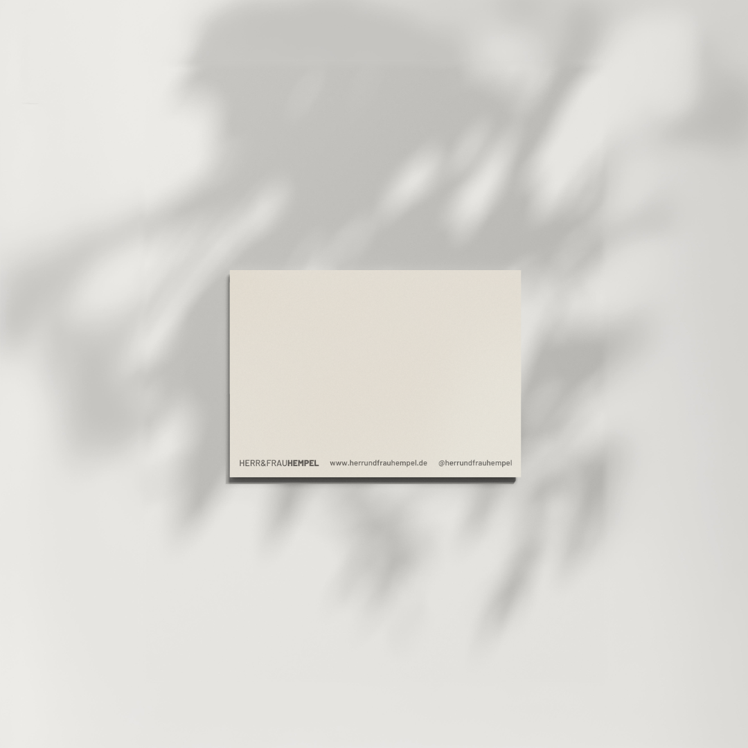Mini-Postkarte für Minis - Herz