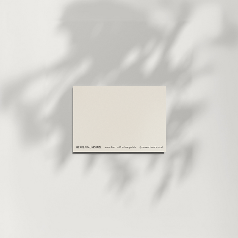 Mini-Postkarte für Minis - Herz