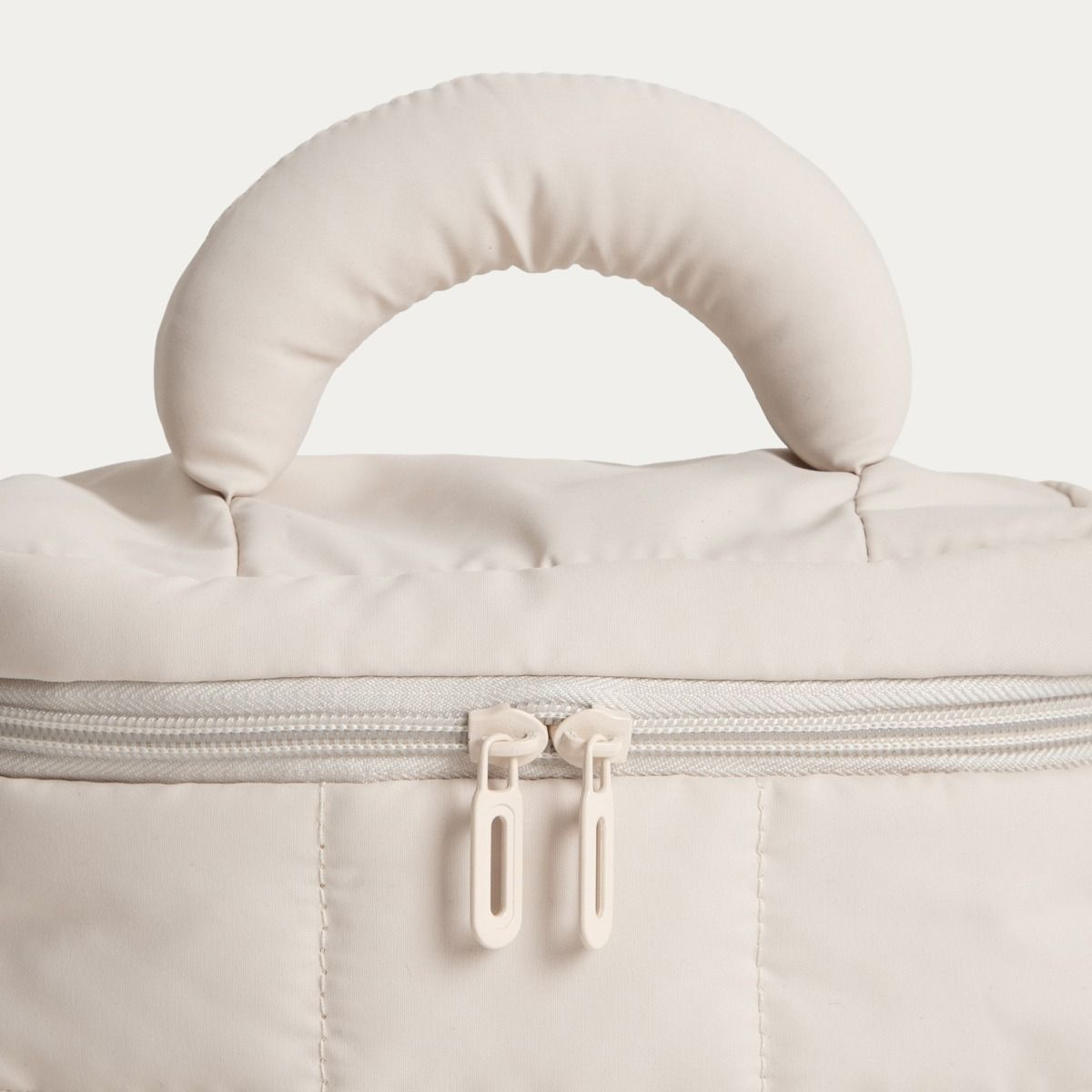 Kosmetiktasche beige,weiss