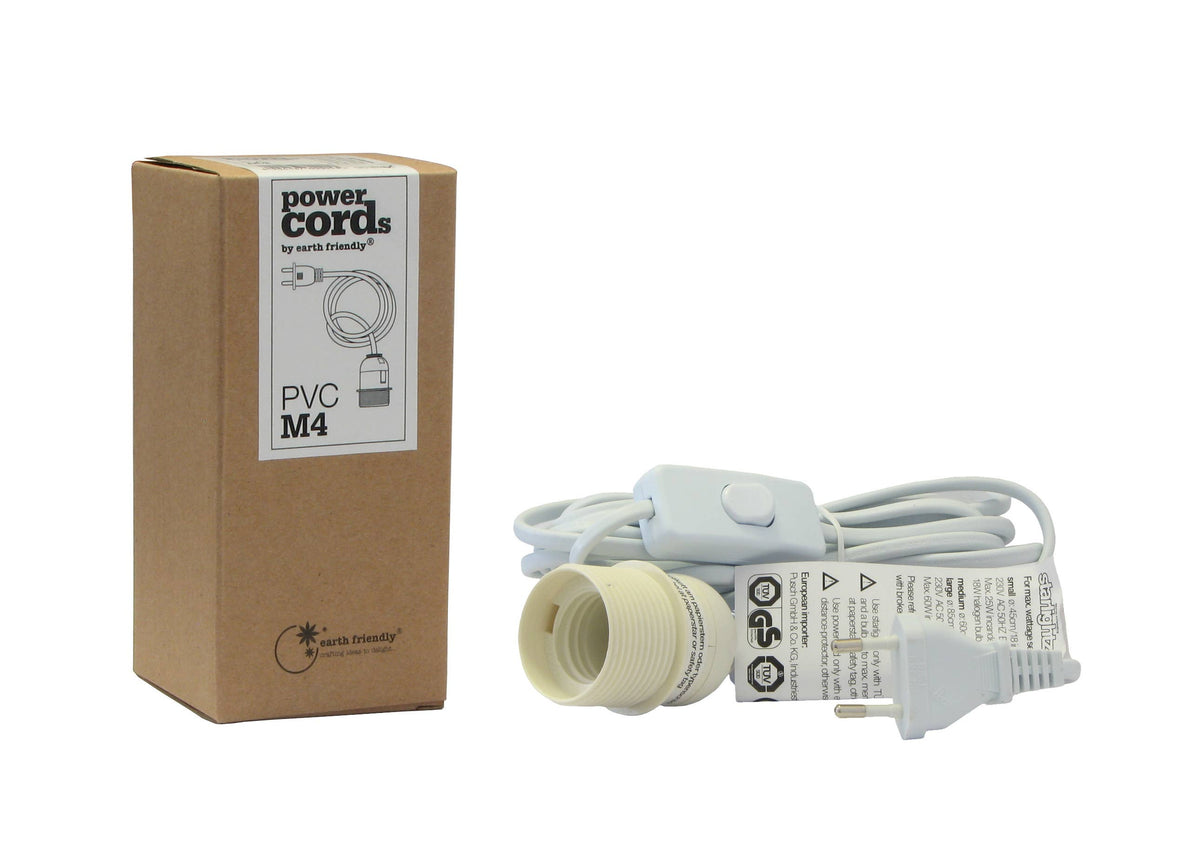 Stromkabel M4 weiß