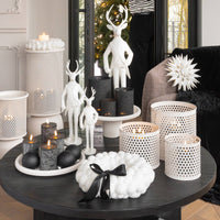 Metall Tablett, creme matt