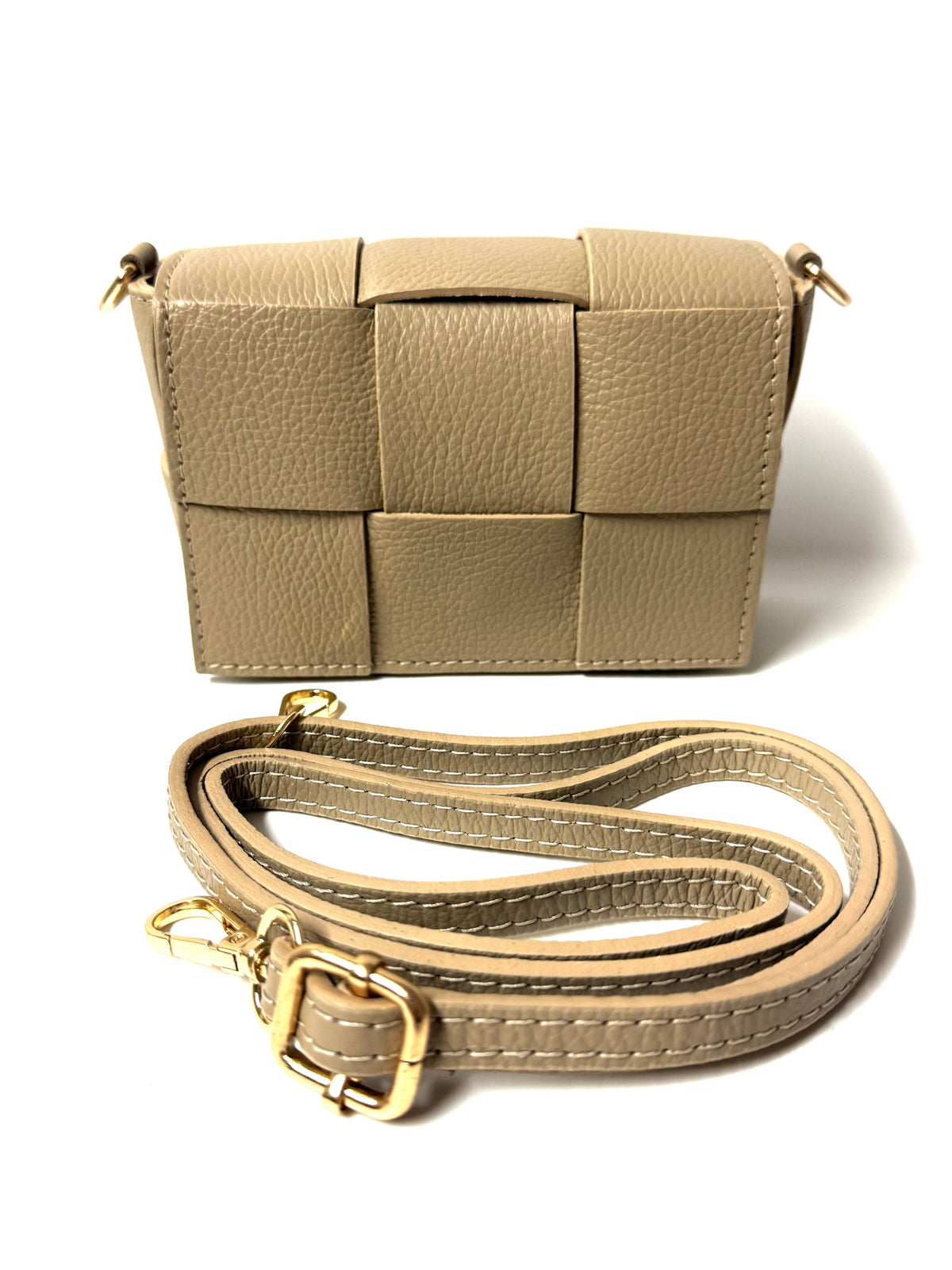 Umhängetasche und Bauchtasche aus Leder