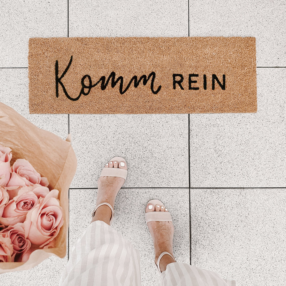 Fußmatte / Kokosmatte Komm rein