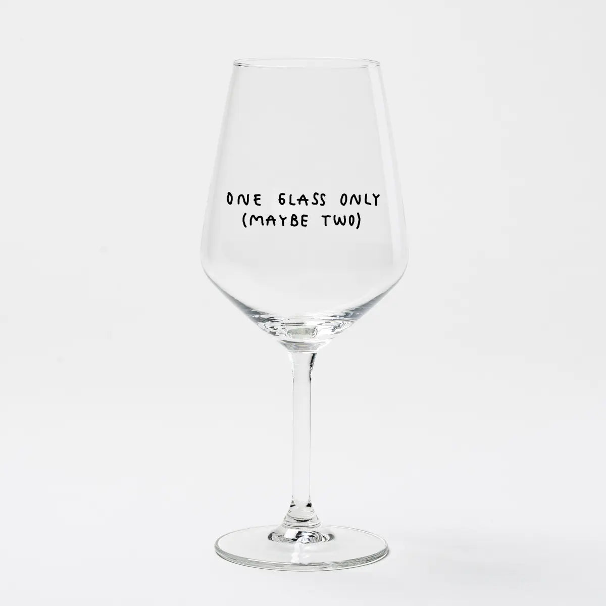Weinglas "One Glass Only (Maybe Two)" by Johanna Schwarzer × selekkt
