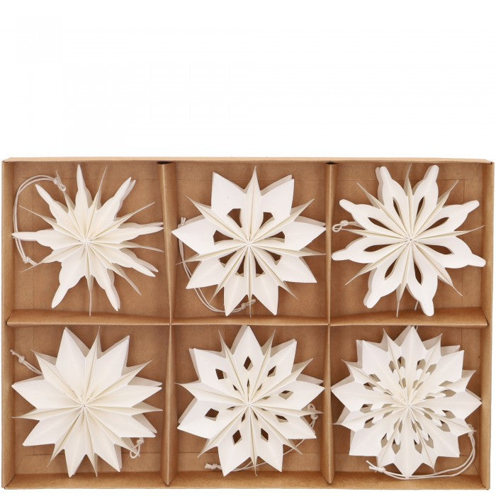 Sterne aus Papier 6er Pack