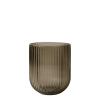 Vase und Windlicht Stripe