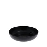Kerzenhalter aus Keramik | schwarz L